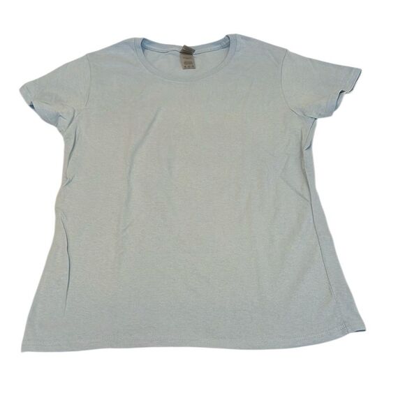 Light Blue szM SS tee “on a dark desert highway cool wind in my hair” EUC - Picture 3 of 6